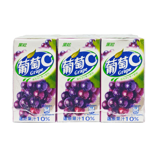 台湾原装进口黑松葡萄C300ml