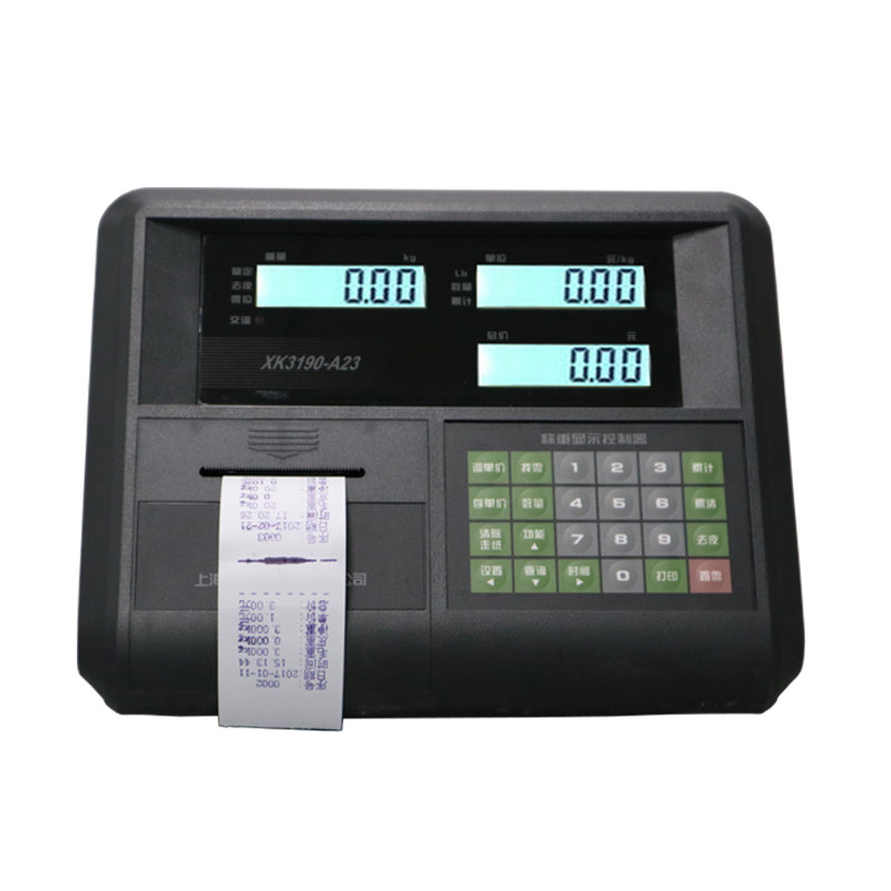 上海耀华XK3190A23P打印仪表计价带打小票称重显示器电子秤榜头