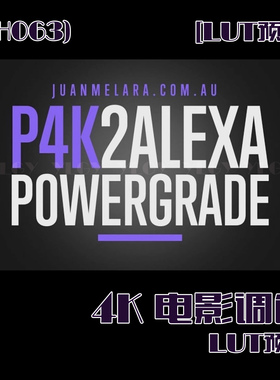 (SH063)4K电影调色LUT预设 Juan Melana-P4K2ALEXA(Blackmagic Po