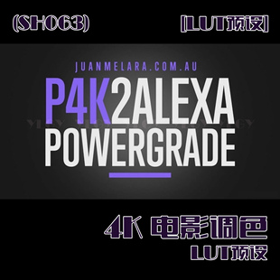 (SH063)4K电影调色LUT预设 Juan Melana-P4K2ALEXA(Blackmagic Po