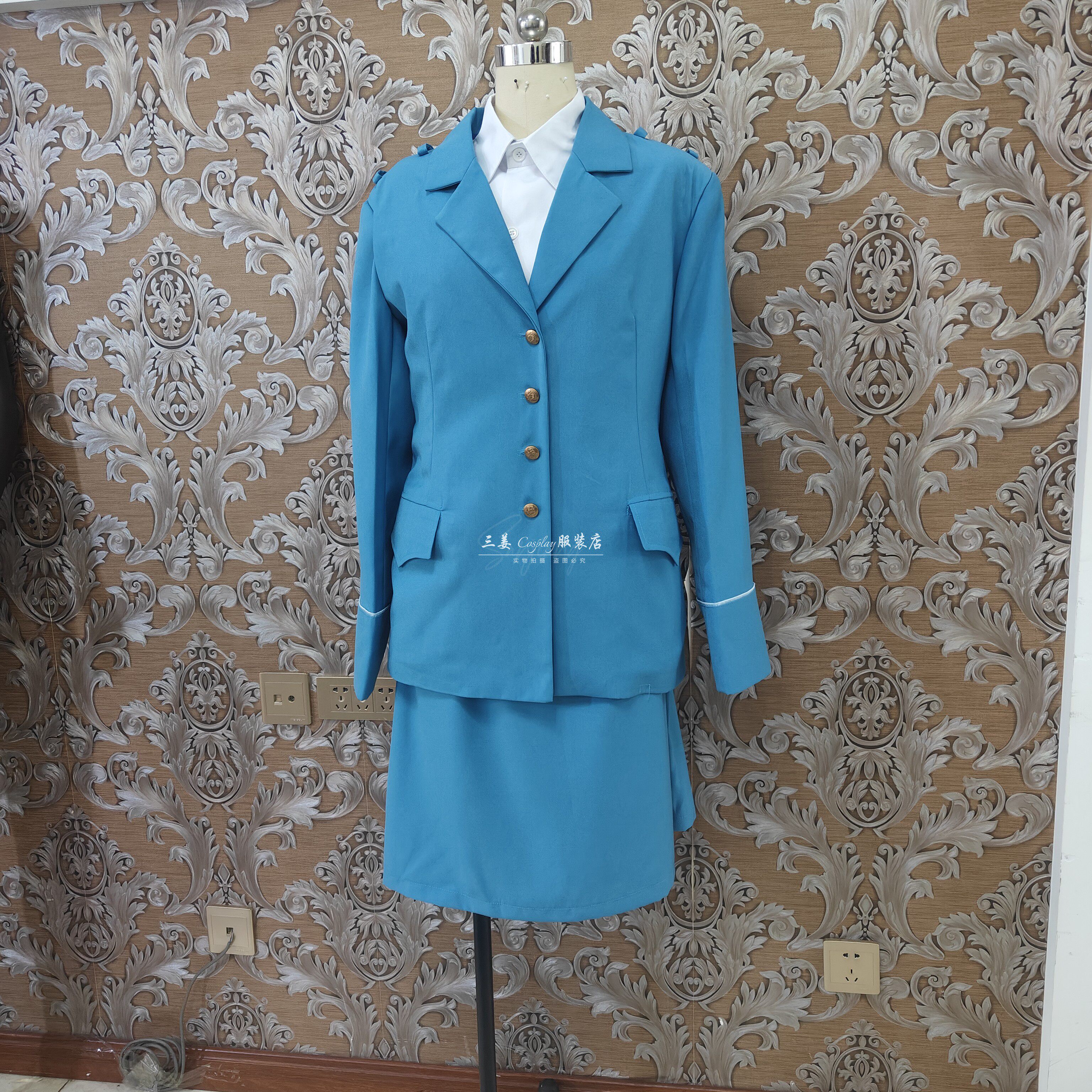【量身定制】三姜cosplay苏联m69条例空军与空降军女军官夏季常服