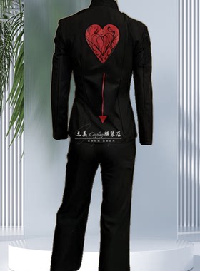 【量身定制】三姜cosplay服装黑色上衣裤子定制全职猎人西索