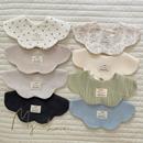 韩系纯棉纱布花瓣婴儿口水巾ins潮宝波浪花朵旋转360度造型围嘴