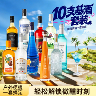 基酒调酒组合伏特加莫吉托威士忌洋酒组合鸡尾酒金酒力娇酒朗姆酒