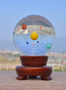 太阳系水晶球玻璃球全部手工