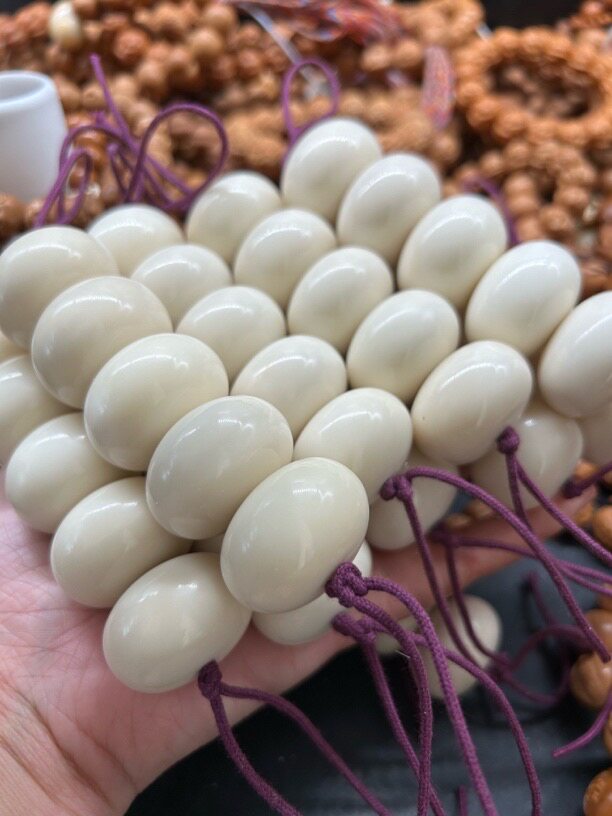 天然象牙果超厚墩子糖葫芦串配饰菩提
