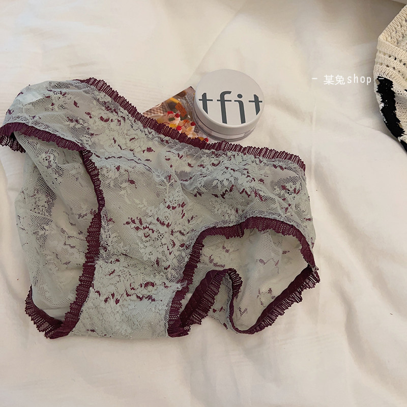 不纠结即快乐~超美夏季透视薄款蕾丝睫毛边柔软中腰女生内裤性感,女士内衣/男士内衣/家居服,女三角裤,淘宝优惠券,粉丝福利购,淘宝优惠卷
