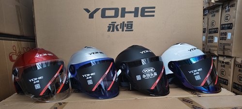原厂永恒头盔363电动车摩托车半盔男女通用春夏防晒安全帽子