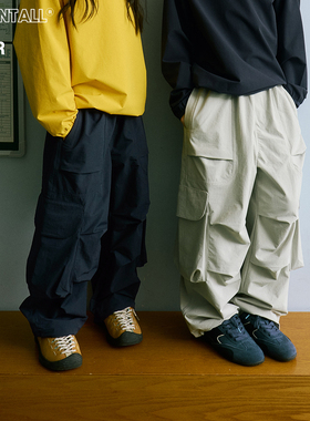 【两色】户外露营软壳裤速干防泼水儿童长裤收口可调节松紧腰童装