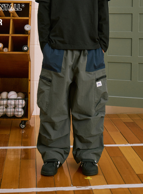 【新增加绒款】撞色口袋儿童户外速干长裤松紧腰男女童装儿童裤子