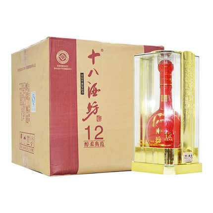 2015年39度十八酒坊12老白干香型白酒480ml粮食酒婚宴送礼口粮酒