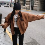 2C270-837-P125-K188春款棒球服短款麂皮绒夹克外套，女装短外套，2C270