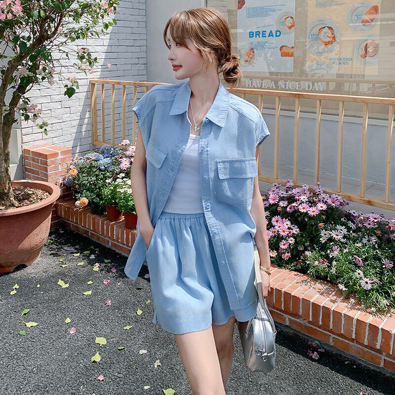 2C270-2811-P155-K228天丝麻料2件套装,女装套装/套裙,2C270