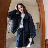 2C270-2877-P185-K268牛仔夹克+裙裤套装，女装短外套，2C270