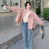 C270-2739-P140-K198春款两色短款立领风衣，女装短外套，2C270