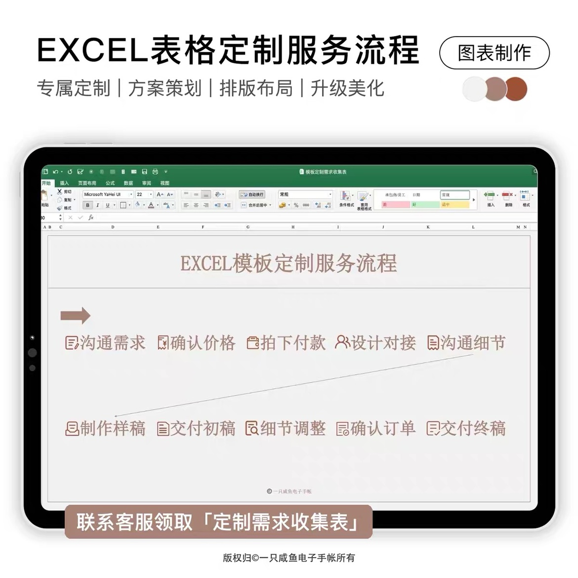 Excel表格定制|数据处理|排版布局|升级美化|制作动态可视化看板