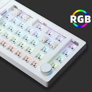 佐亚GMK70分体式客制化机械键盘套件MAC三模RGB静音设计支持VIA