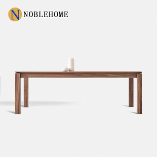 北美黑胡桃木亚马逊大长餐桌Vemb现代简约实木大板桌书桌茶桌子