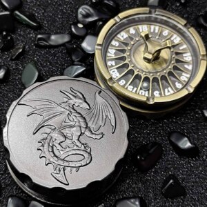 EDC金属D20天机骰指尖陀螺减压