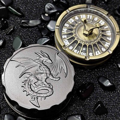 EDC金属D20天机骰指尖陀螺减压