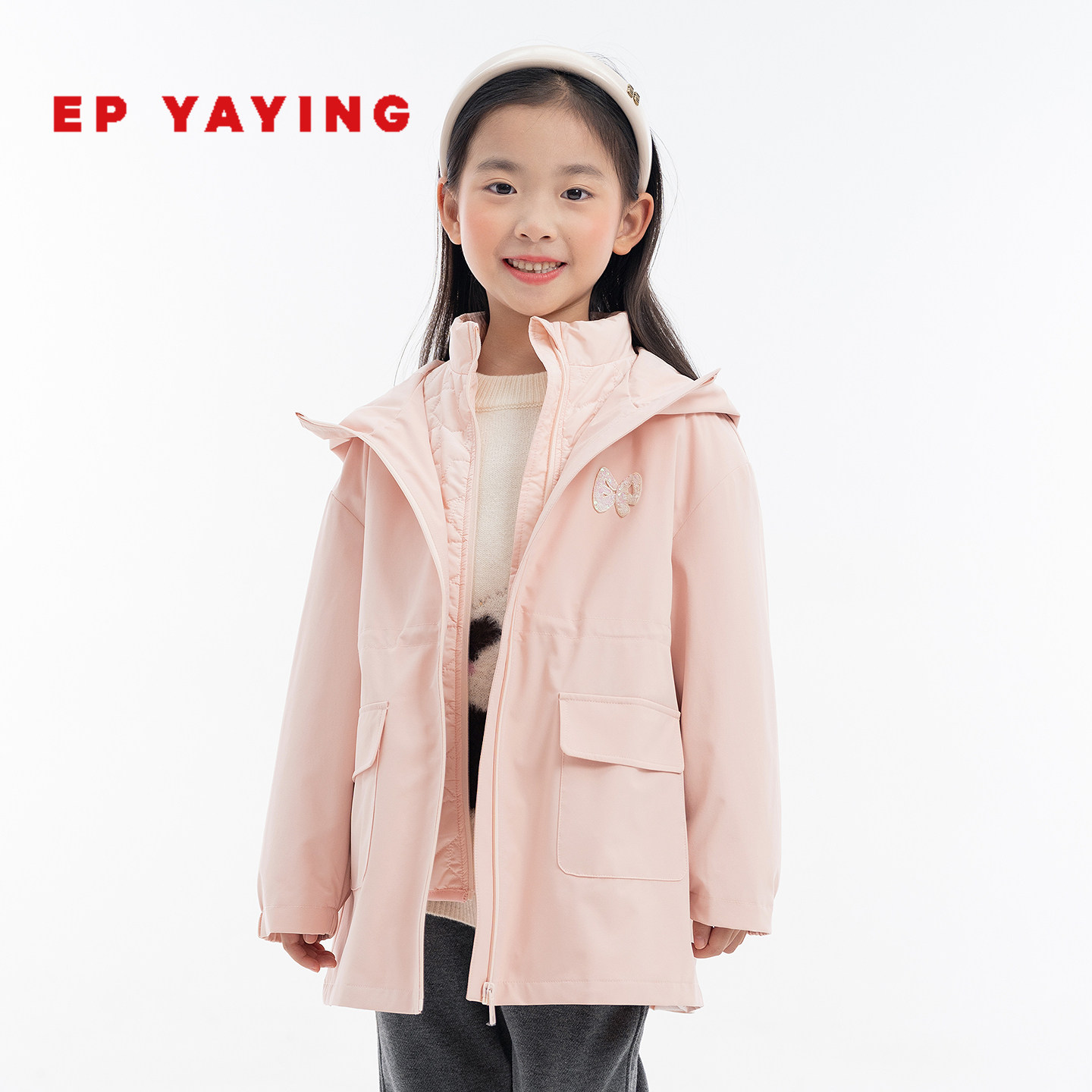 运动连帽夹棉休闲外套