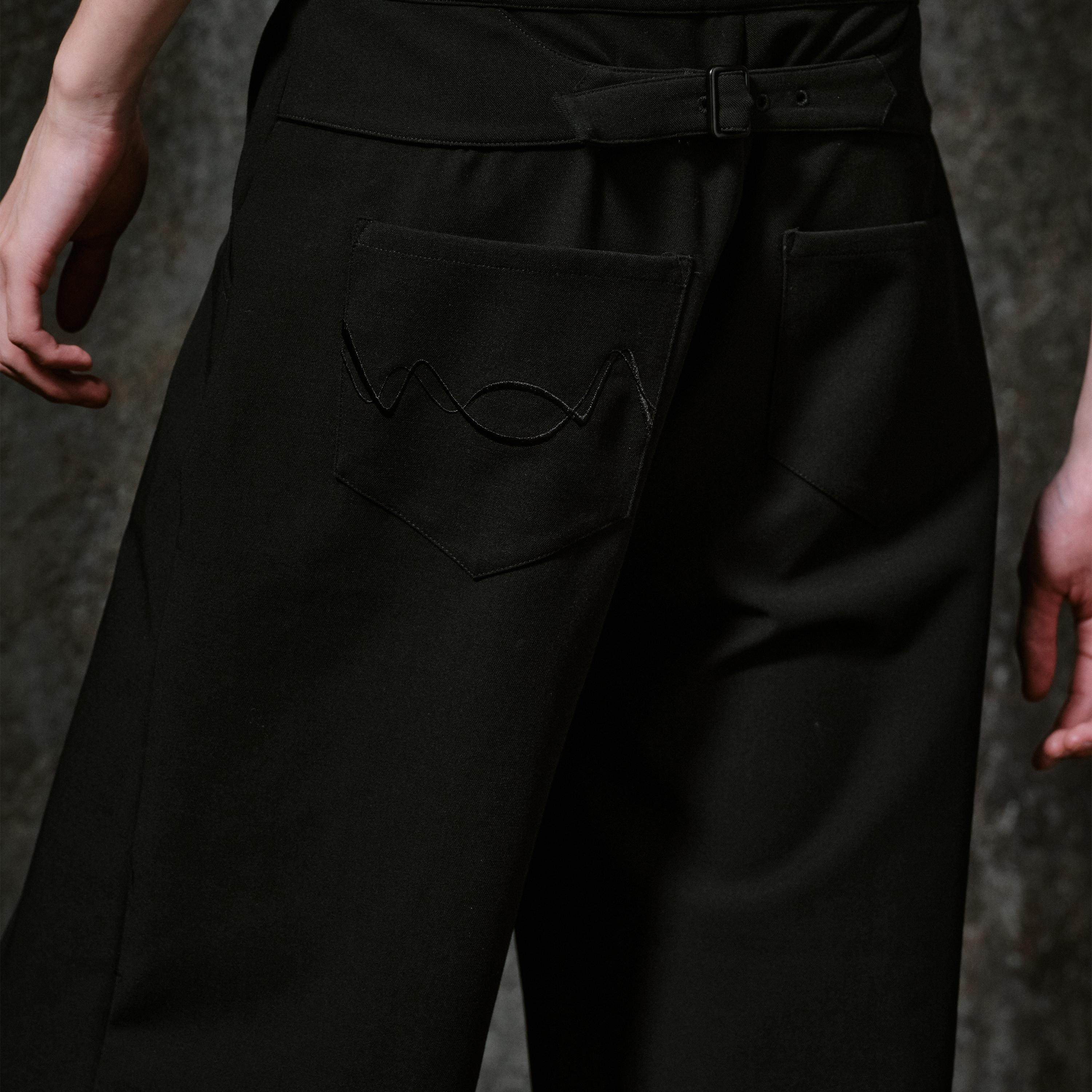 凌鸦ILNya-逢路刺绣复古西裤