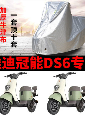 适用于雅迪冠能DS6电动车车衣TDT1329Z防尘防风防水遮阳遮雨罩