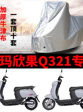适用于爱玛欣果Q321车衣电动车AM1000DT-20防雨防风防水遮雨车罩