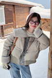 【现货】24冬装羊羔毛拼接90白鸭绒羽绒服172-6857-P295控438，女装羽绒服，2C056