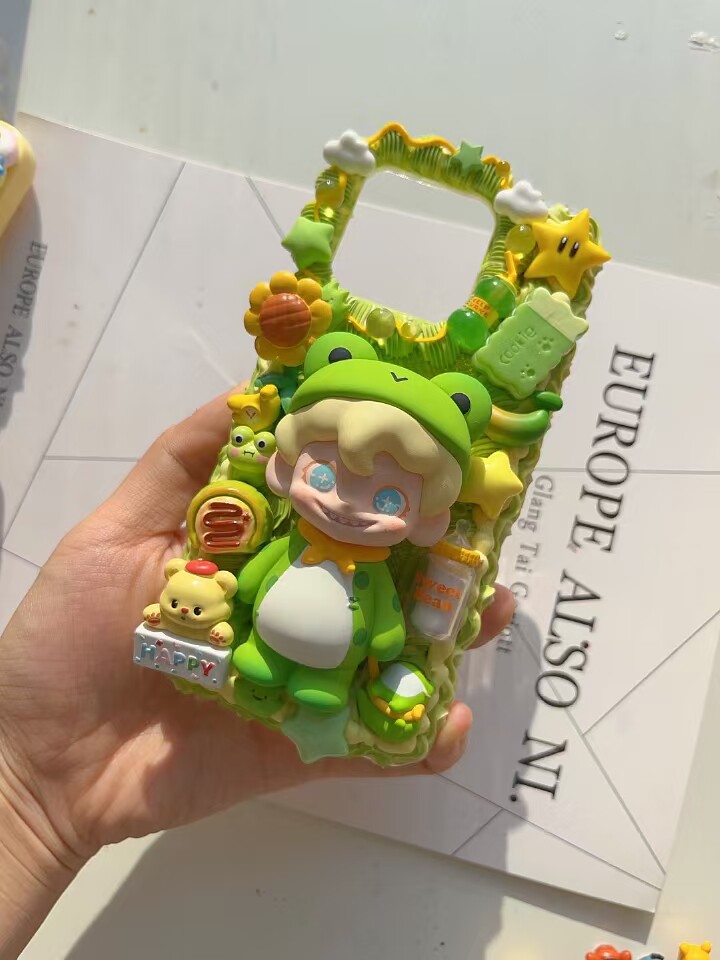 奶油胶手机壳定制DIY款可爱卡通人物奶油胶【10-15天内发货】