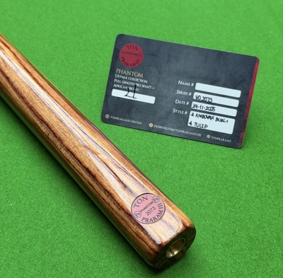 泰国TON台球杆幻影PHANTOM系列手工杆八插稀有款中八参数全新现货