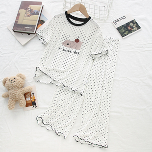 『怕热选他』品质莫代尔儿童睡衣女童家居服女孩空调服短袖套装