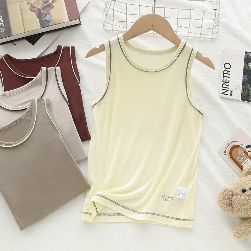 『锁住冰凉感』50支高密莫代尔儿童背心夏季莫休闲内搭男童背心,童装/婴儿装/亲子装,家居服上装,淘宝优惠券,粉丝福利购,淘宝优惠卷
