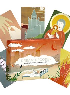 DIY Dream Decoder梦的解析神谕卡英文心灵疗愈卡牌60张精神疗愈