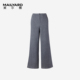 153 美尔雅女装 时尚 秋冬磨毛休闲裤 中高腰百搭窄版 阔腿裤