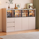 实木餐边柜一体靠墙储物柜客厅家用茶水柜轻奢酒柜厨房收纳柜矮柜