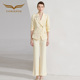 女正式 阔腿长裤 场合时尚 减龄一整套穿搭小西装 套装 创意狐春装
