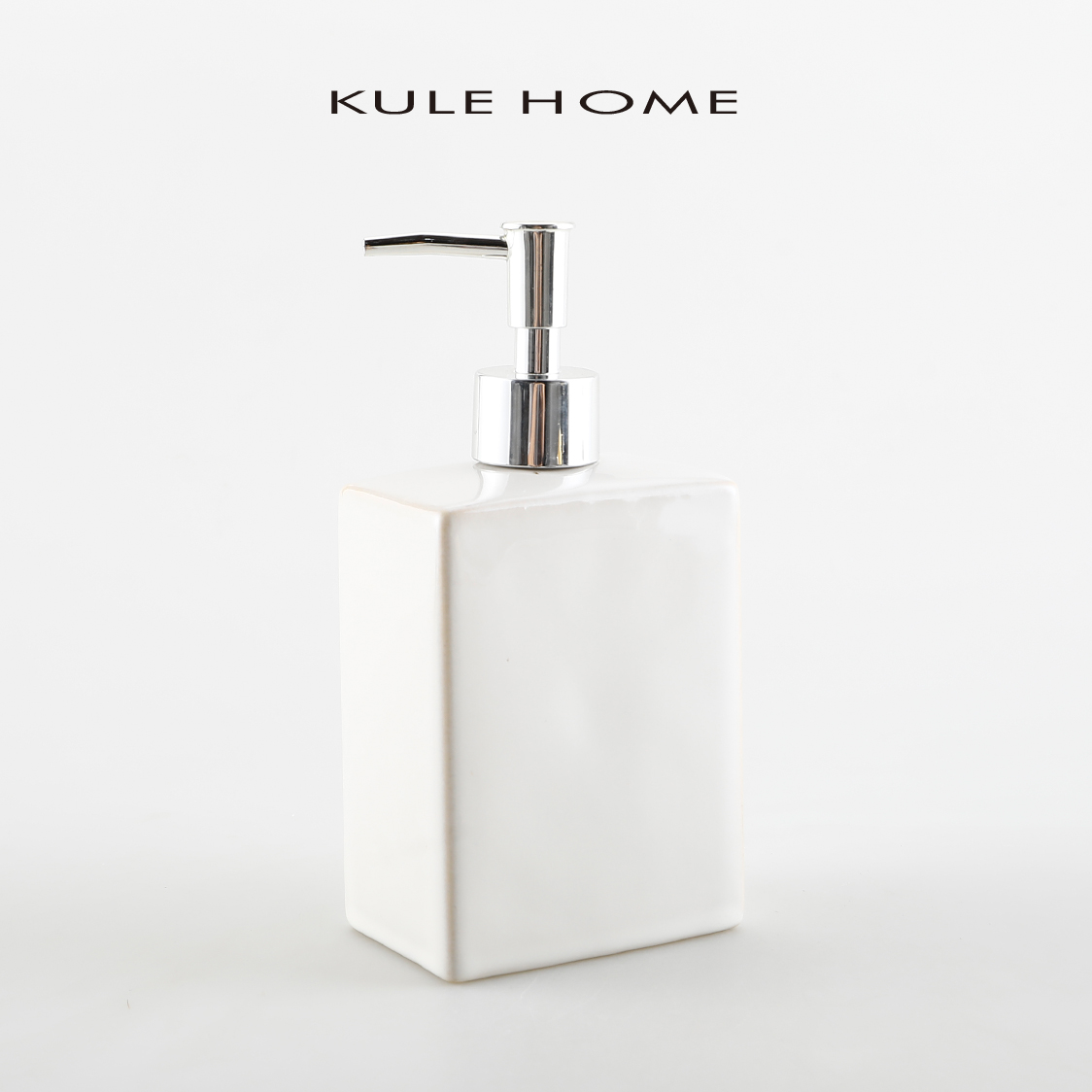 KULE HOME 陶瓷洗手液沐浴露洗头发水按压器乳液分装空瓶酒店民宿