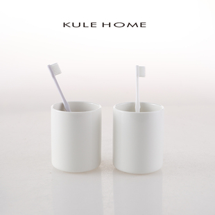 漱口杯情侣陶瓷家用洗漱杯牙缸刷牙杯子简约牙刷杯水杯 KULE HOME