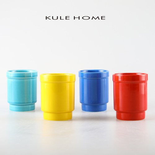 KULEHOME轻奢漱口杯情侣刷牙杯