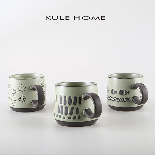 KULEHOME陶瓷简约日式杯子