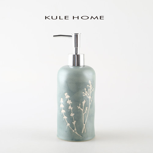 KULE HOME陶瓷乳液瓶洗手液分装瓶家用洗发水沐浴露皂液按压瓶子-封面