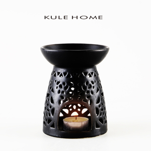 KULE HOME 陶瓷香薰炉茶香炉直采精油熏香茶道禅意书房家居摆件