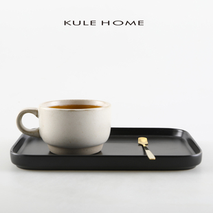 KULE HOME 陶瓷蛋糕甜品盘咖啡杯托盘早晨盘商用浴室杯托盘菜盘子
