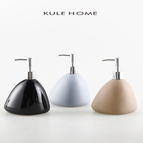 轻奢陶瓷沐浴露发水瓶子