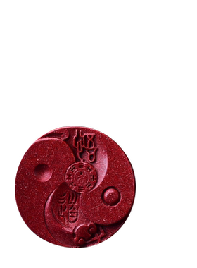 原矿朱砂纳福项链饰品八卦吊坠