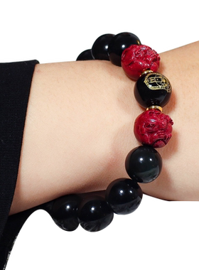 卯戌文殊菩萨属兔朱砂男女款手链