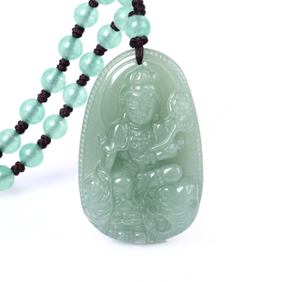 绿东陵本命佛守护神普贤菩萨曼唯肖龙佛谛坠曼唯肖蛇本命佛