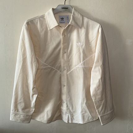 潮包背 现货 Adidas 三叶草男款灯芯绒衬衫 外套 IM4444