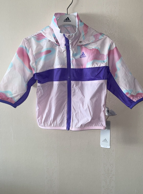 潮包背 现货 Adidas 阿迪达斯小童运动休闲连帽外套 HL8547